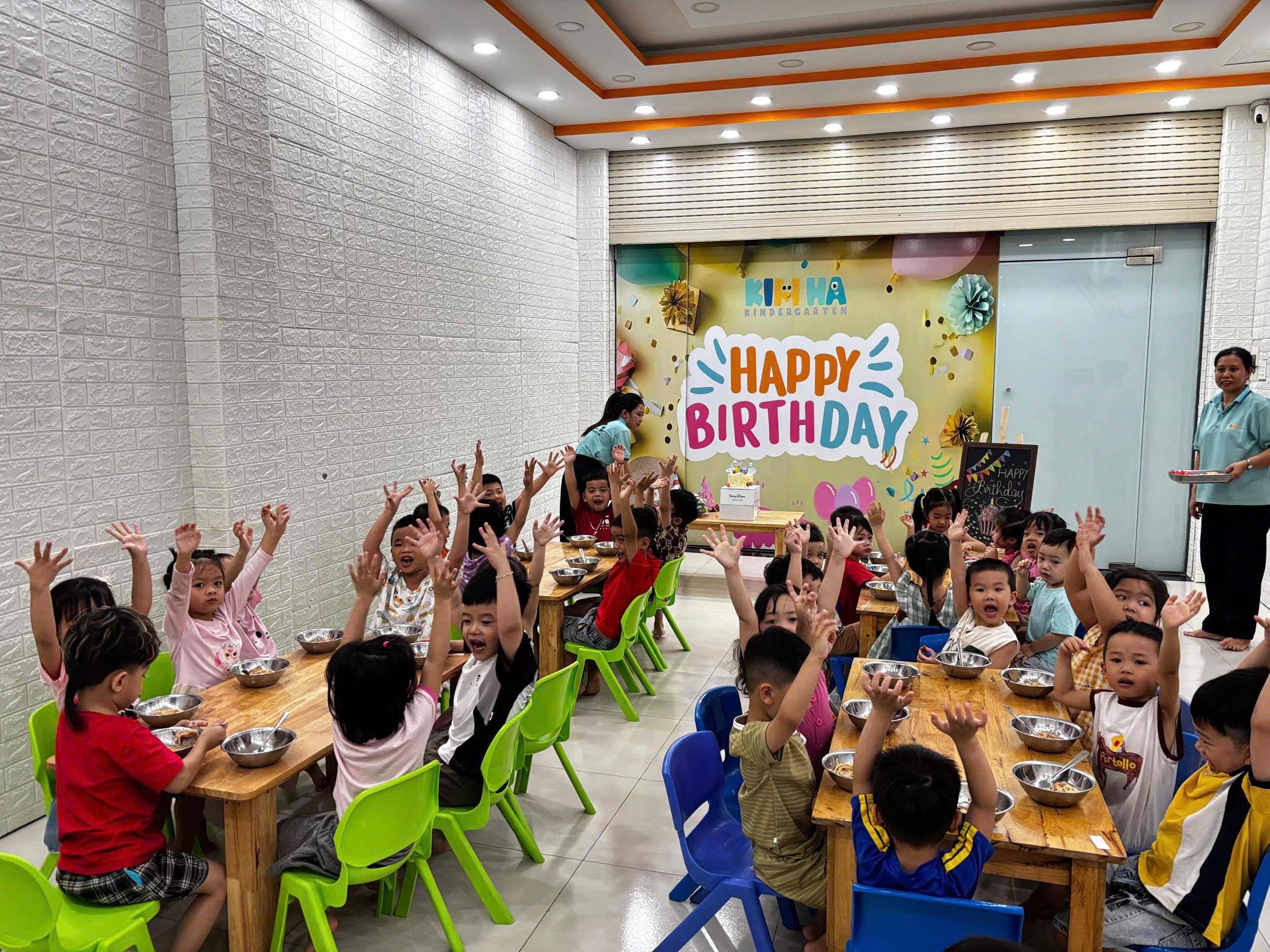 không gian tiec sự kiện mầm non kim hà