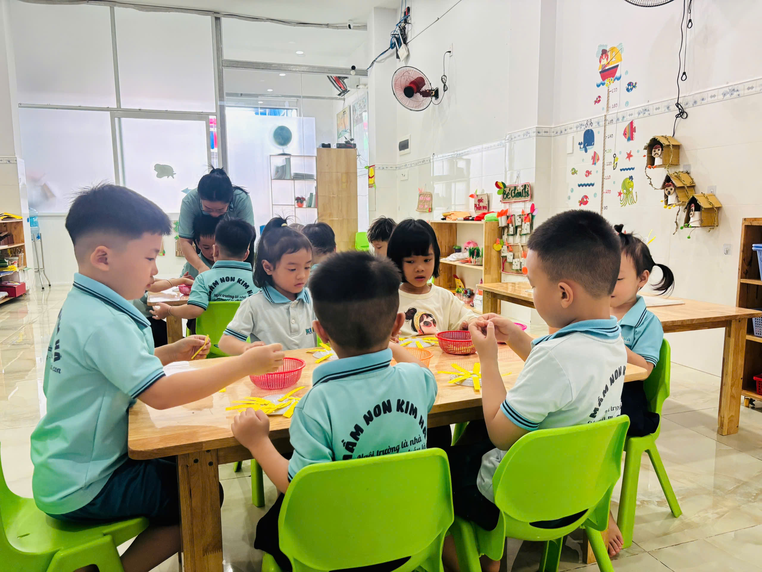 Lớp học Montesorri tại Mầm Non Kim Hà