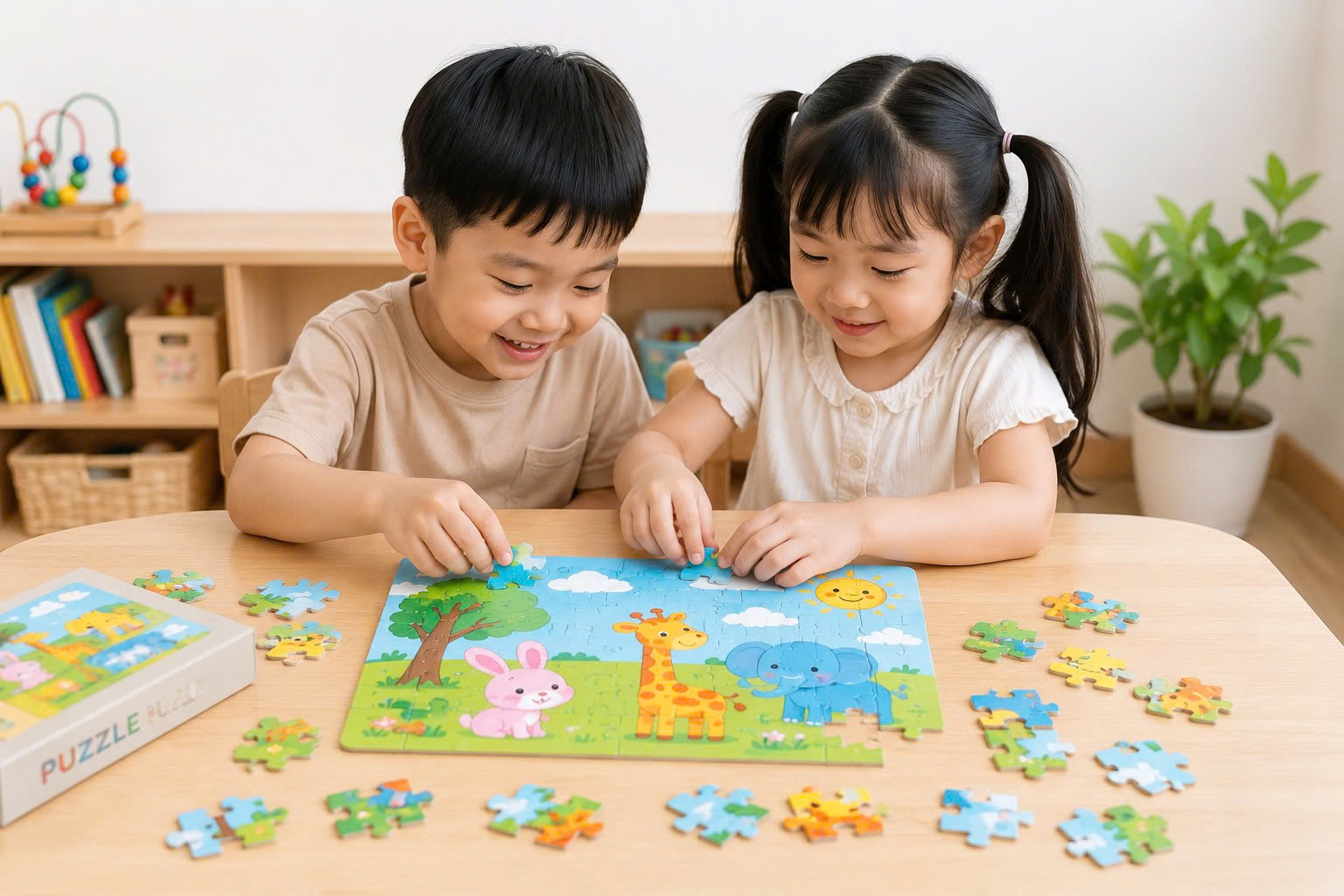 Trò chơi xếp hình cho trẻ em 5-6 tuổi